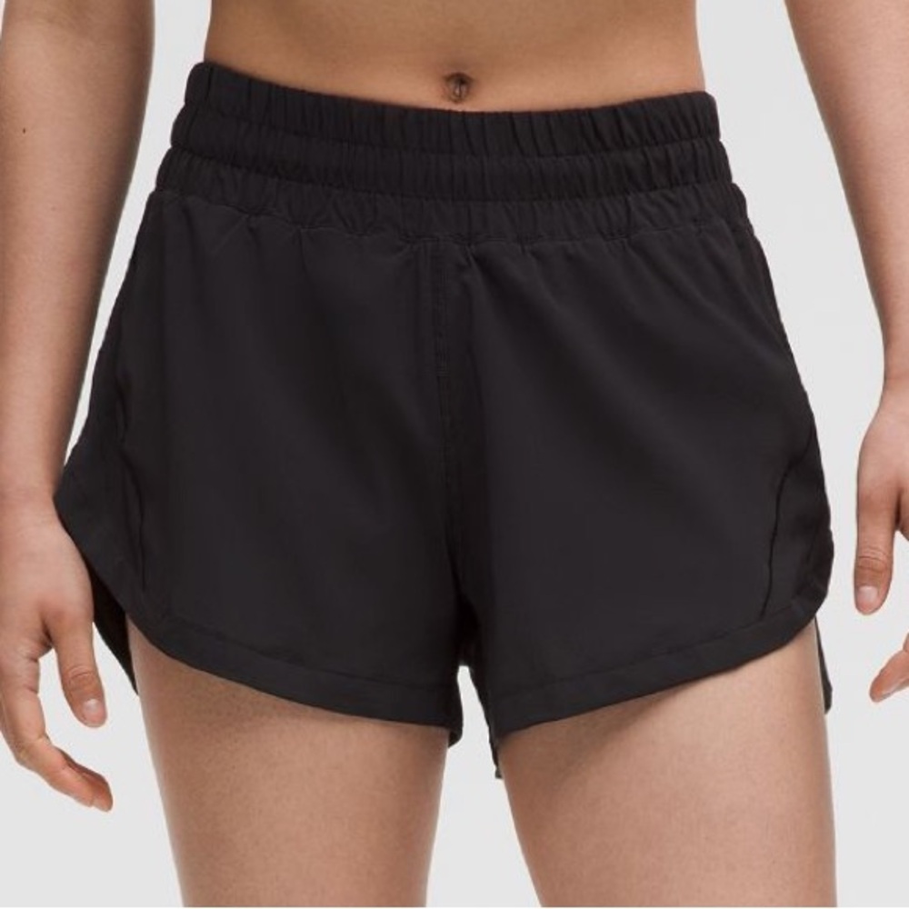 Lululemon Track That Shorts 3 inch High Rise Size 6 Black